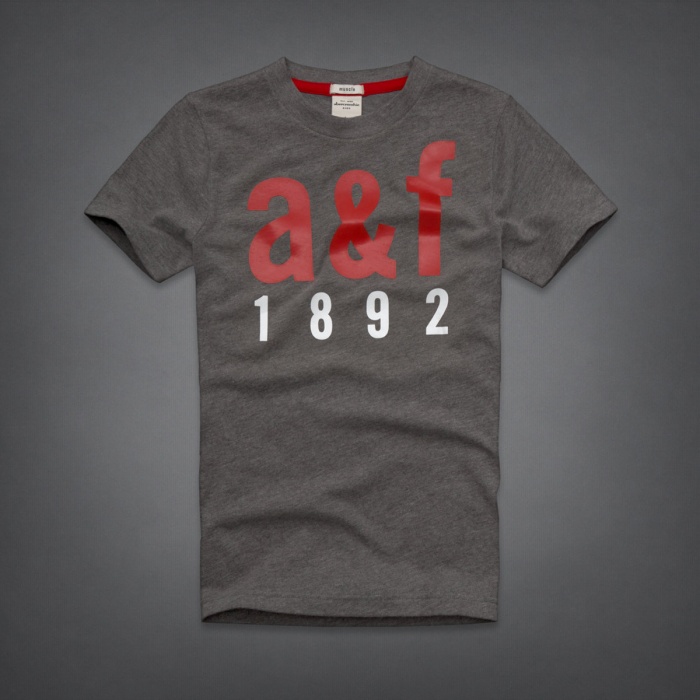 Abercrombie Fitch Hombres De Cuello Redondo Corto Remera AF5214